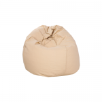 Beige Organic Cotton Bean Bag Cover