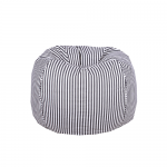 Black and White Strips Organic Cotton Bean Bag Cover