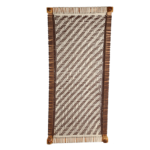 Brown and White Cotton Dori Knitted Charpai