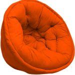 Orange Organic Cotton Lap Pouf by REME