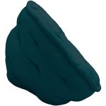 Solid Teal Organic Cotton Lap Pouf