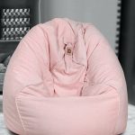 Velvet Pink Color XXL Bean Bag Cover