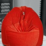 Velvet Orange Color XXL Bean Bag Cover