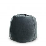 Velvet Charcoal Color XXL Bean Bag Cover