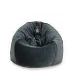 Velvet Charcoal Color XXL Bean Bag Cover