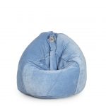 Velvet Sky Blue XXL Bean Bag Cover