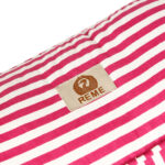 Pink and White striped  Organic Cotton  kids  Sofa